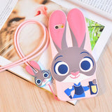 ZOOTOPIA 3D Silicone Cover For iPhone 5S SE 6 6s 7 Plus Lovely Cute Phone Accessories