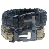 Multifunctional Outdoor Survival Paracord Bracelet Gear Kit